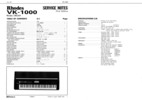 Thumbnail Roland vk1000 vk-1000 rhodes organ complete service manual