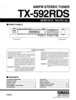 Thumbnail Yamaha tx592 tx-592 tx592rds rds tuner service manual