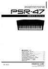 Thumbnail Yamaha psr47 psr-47 portatone complete service manual