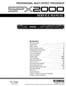 Thumbnail Yamaha spx2000 spx-2000 complete service manual
