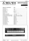 Thumbnail Roland a90ex a90 a-90ex a-90 ex service manual
