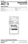Thumbnail Roland ac3 ac-3 acoustic simulator repair service manual