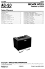 Thumbnail Roland ac90 ac-90 acoustic chorus repair service manual