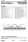 Thumbnail Roland RD-700sx complete service manual, RD700sx RD-700