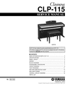 Thumbnail Yamaha clp-115 clp115 complete service manual