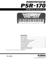 Thumbnail Yamaha psr170 psr-170 psr 170 complete service manual