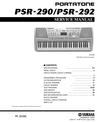 Thumbnail Yamaha psr290 psr-290 psr-292 psr-292 psr service manual