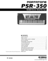 Thumbnail Yamaha psr350 psr-350 psr 350 complete service manual