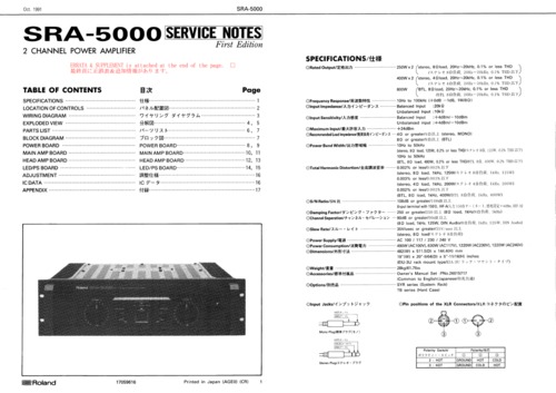 Product picture Roland sra-5000 sra5000 sra 5000 complete service manual