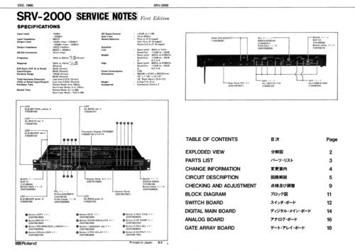 Product picture Roland srv2000 srv-2000 srv 2000 complete service manual