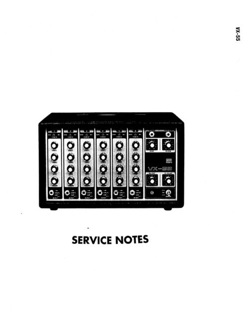 Product picture Roland vx55 vx-55 complete service manual