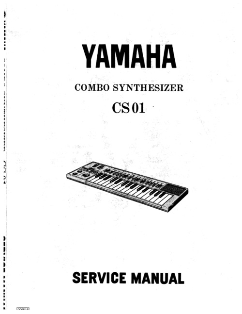 Product picture Yamaha cs01 cs-01 synthesizer complete service manual