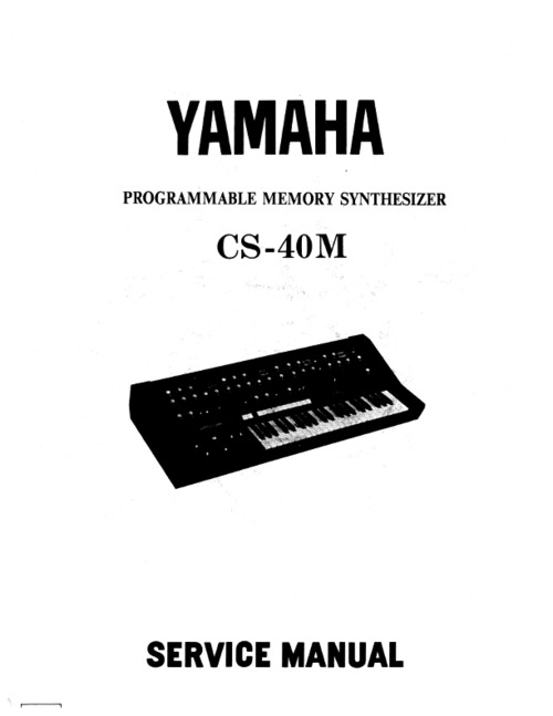 Product picture Yamaha cs-40m cs40m complete repair service manual