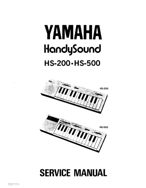 Product picture Yamaha hs200 hs500 hs-200 hs-500 complete service manual
