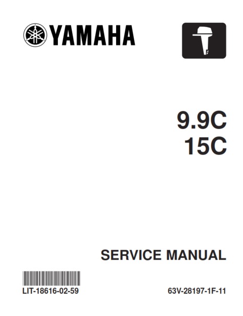 Product picture Yamaha outboard 9.9c 15c complete service manual