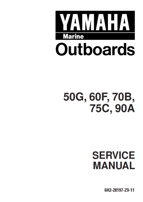 Product picture Yamaha outboard 50g 60f 70b 75c 90a full service manual