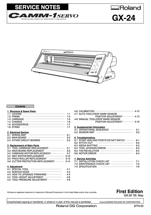 Product picture Roland gx24 gx-24 camm-1 camm1 service manual complete