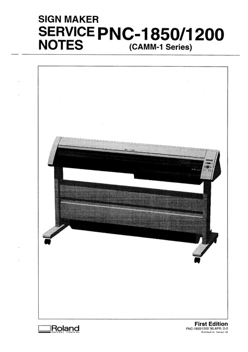 Product picture Roland pnc1850 pnc-1850 pnc1200 pnc-1200 service manual camm
