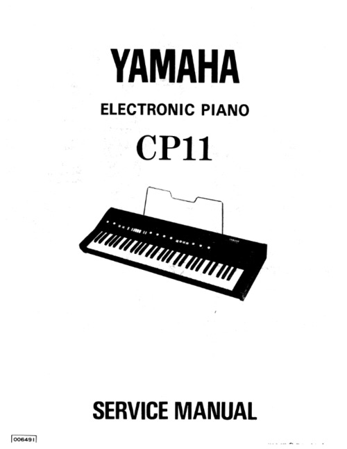 Product picture Yamaha cp11 cp-11 complete service manual