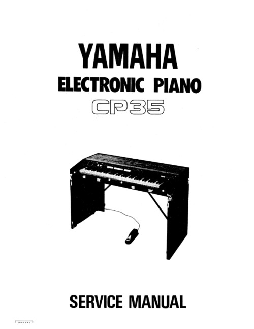 Product picture Yamaha cp35 cp-35 complete service manual
