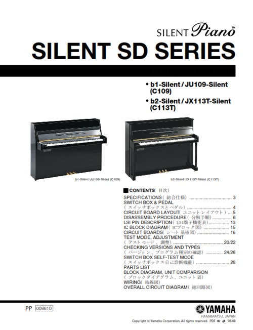 Product picture Yamaha sd series complete service manual piano